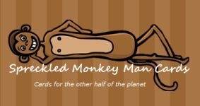 Spreckled Monkey Man Cards logo